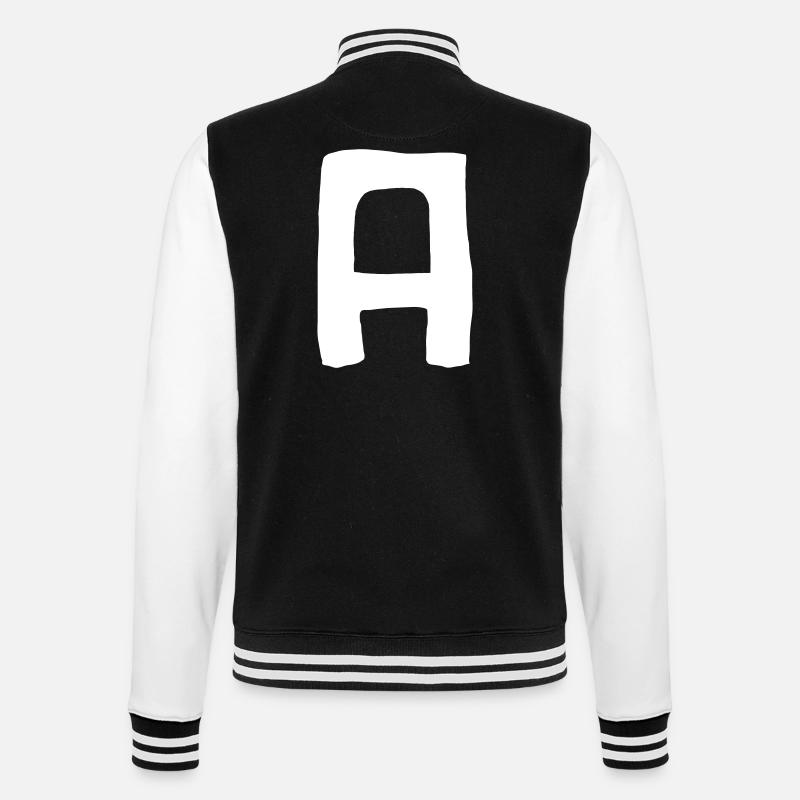 A Vector - College Sweat Jacket - black/white