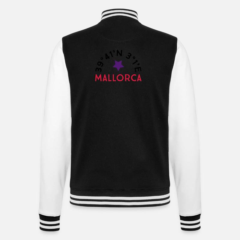 Mallorca - College Sweat Jacket - black/white
