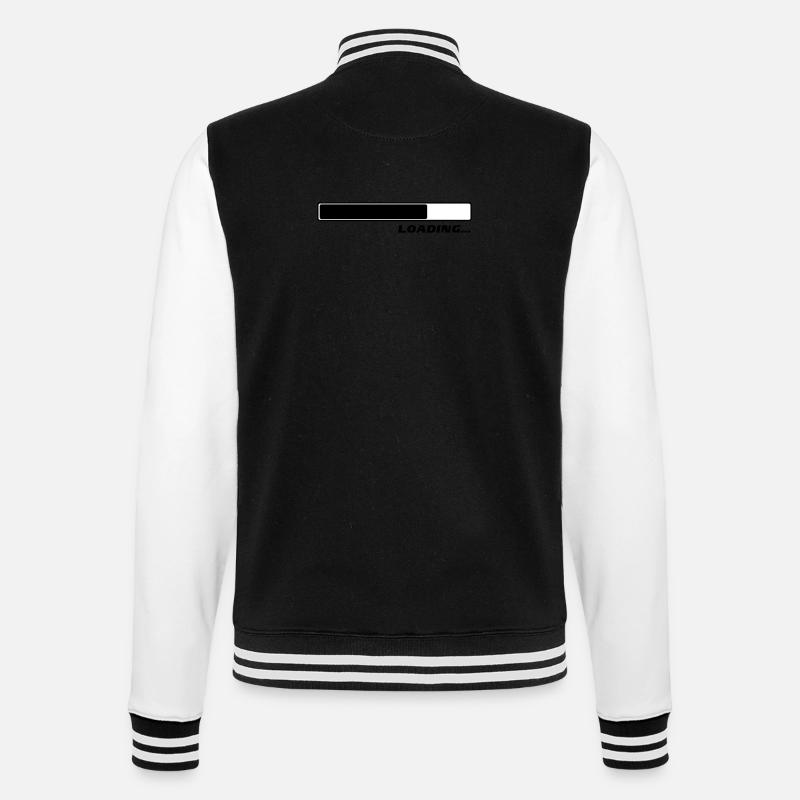 Loading Laden Ladebalken 2c - College-Sweatjacke - Schwarz/Weiß