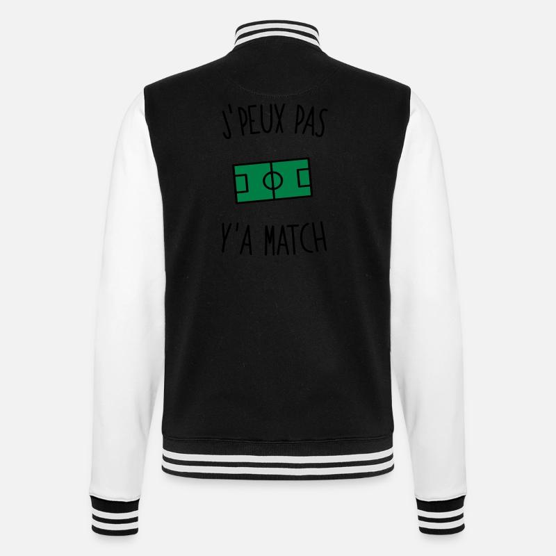 J'peux pas y'a match - Veste Teddy - noir/blanc
