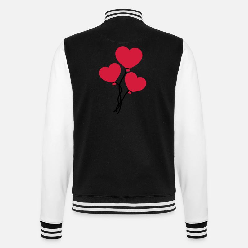 Luftballons - College-Sweatjacke - Schwarz/Weiß