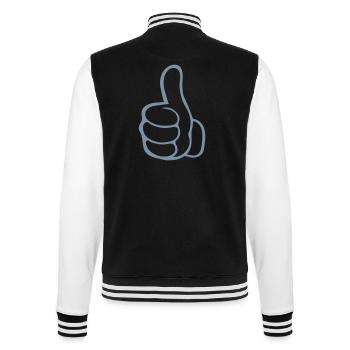 hand daumen hoch - College-Sweatjacke - Schwarz/Weiß - Hinten - Marisol (170cm)