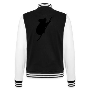 coala - College-Sweatjacke - Schwarz/Weiß - Hinten - Marisol (170cm)