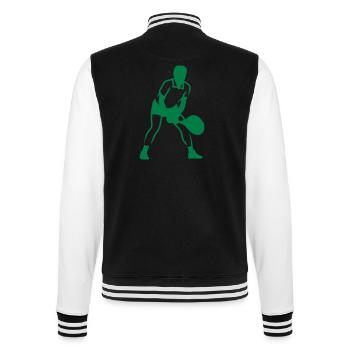 tennis_woman_v1 - College-Sweatjacke - Schwarz/Weiß - Hinten - Marisol (170cm)