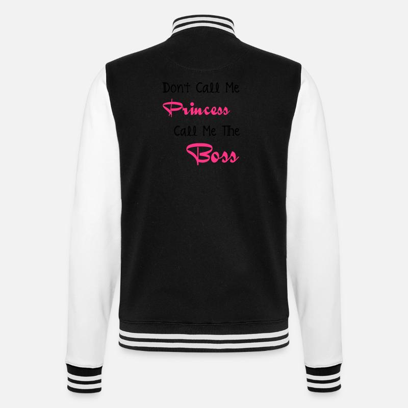 Boss - College-Sweatjacke - Schwarz/Weiß