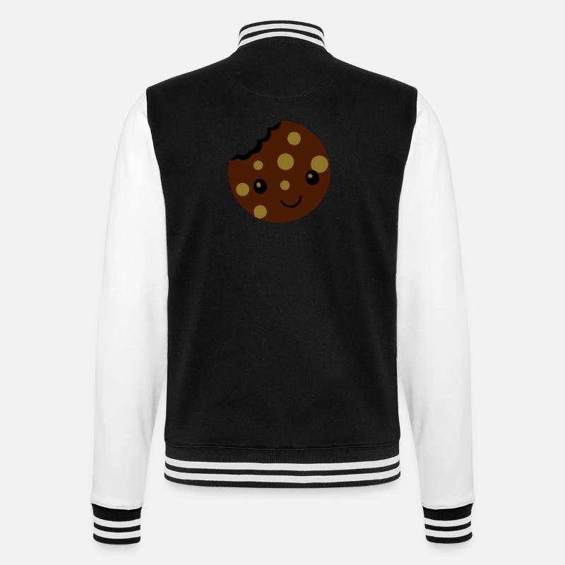 cookie - College-Sweatjacke - Schwarz/Weiß