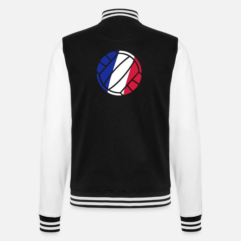 volleyball - College-Sweatjacke - Schwarz/Weiß