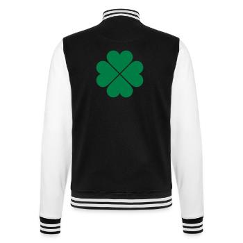 Kleeblatt - College-Sweatjacke - Schwarz/Weiß - Hinten - Marisol (170cm)