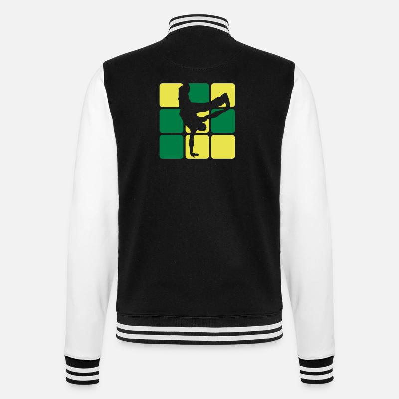 BREAKDANCE 2C 1 - College-Sweatjacke - Schwarz/Weiß