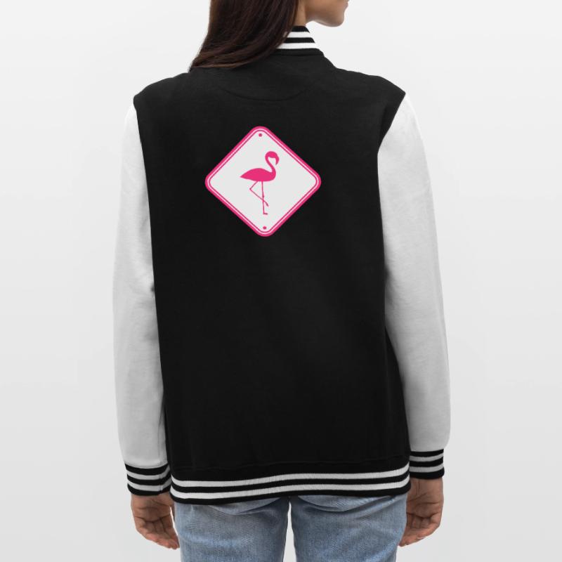 warning note caution caution shield danger fla College Sweat Jacket