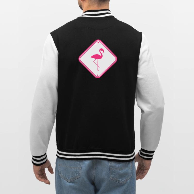 warning note caution caution shield danger fla College Sweat Jacket