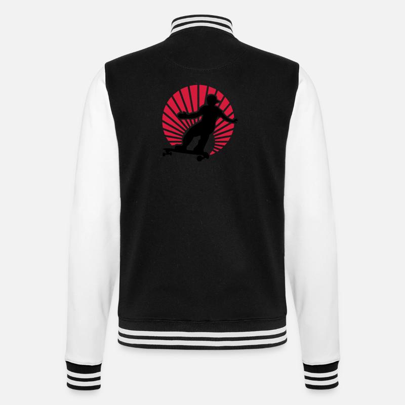 longboard - Veste Teddy - noir/blanc