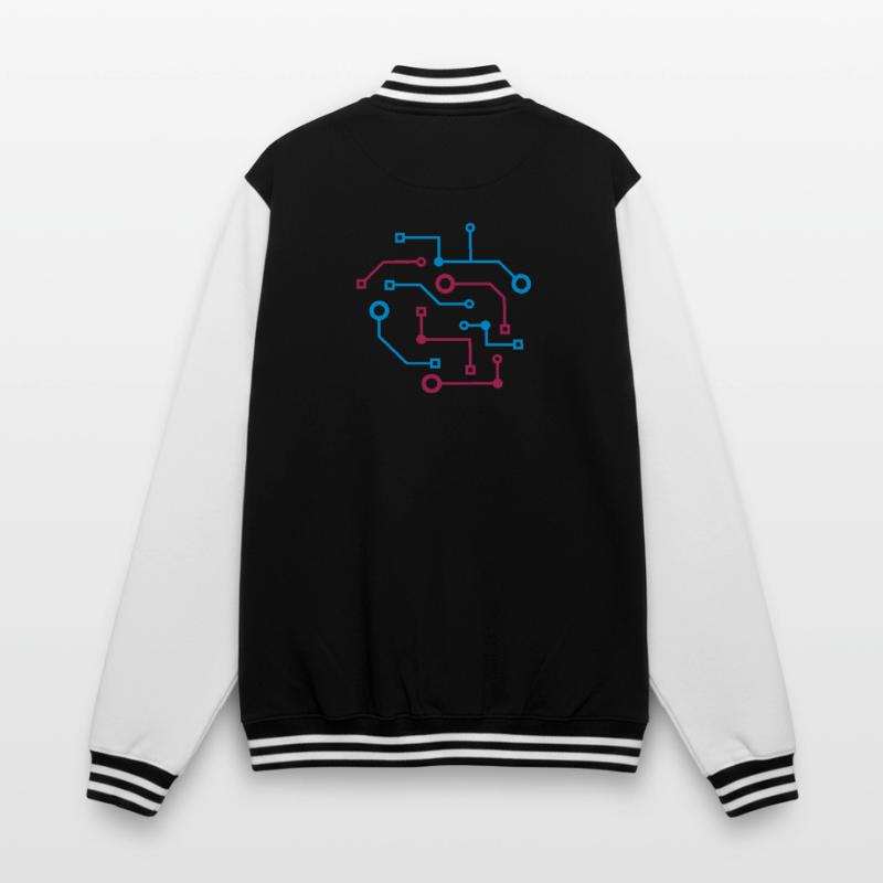 Computer Nerd CPU Data Circuit Electrical College Sweat Jacket
