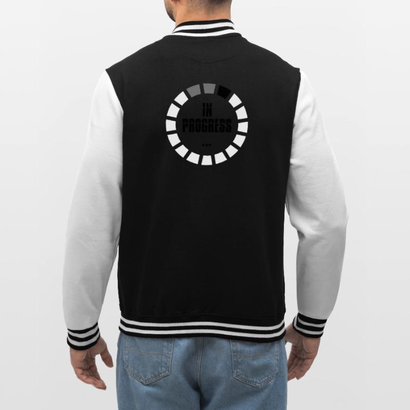 in progress loading sign ring circle loading becomes a College Sweat Jacket