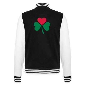 Shamrock - College Sweat Jacket - black/white - Back - Marisol (170cm)