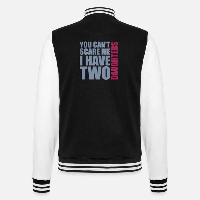 I have two daughters - College-Sweatjacke - Schwarz/Weiß