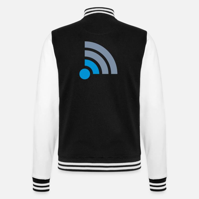 Icon Connection problems no Wifi - College Sweat Jacket - black/white