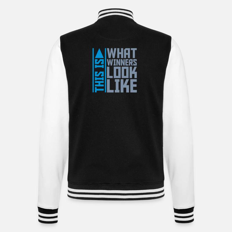 What Winners Look Like - College Sweat Jacket - black/white