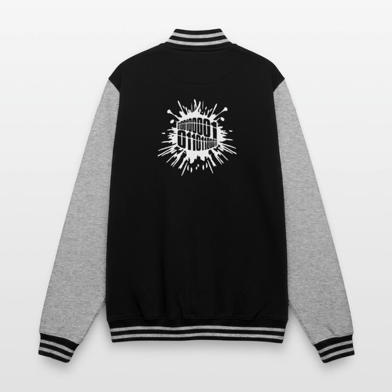 Binary Code Program Language College Sweat Jacket