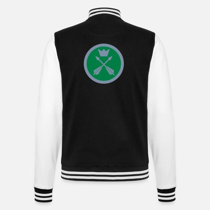 Dalarna Airforce - College Sweat Jacket - black/white