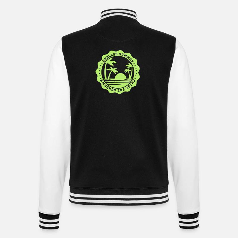 endless summer - College-Sweatjacke - Schwarz/Weiß