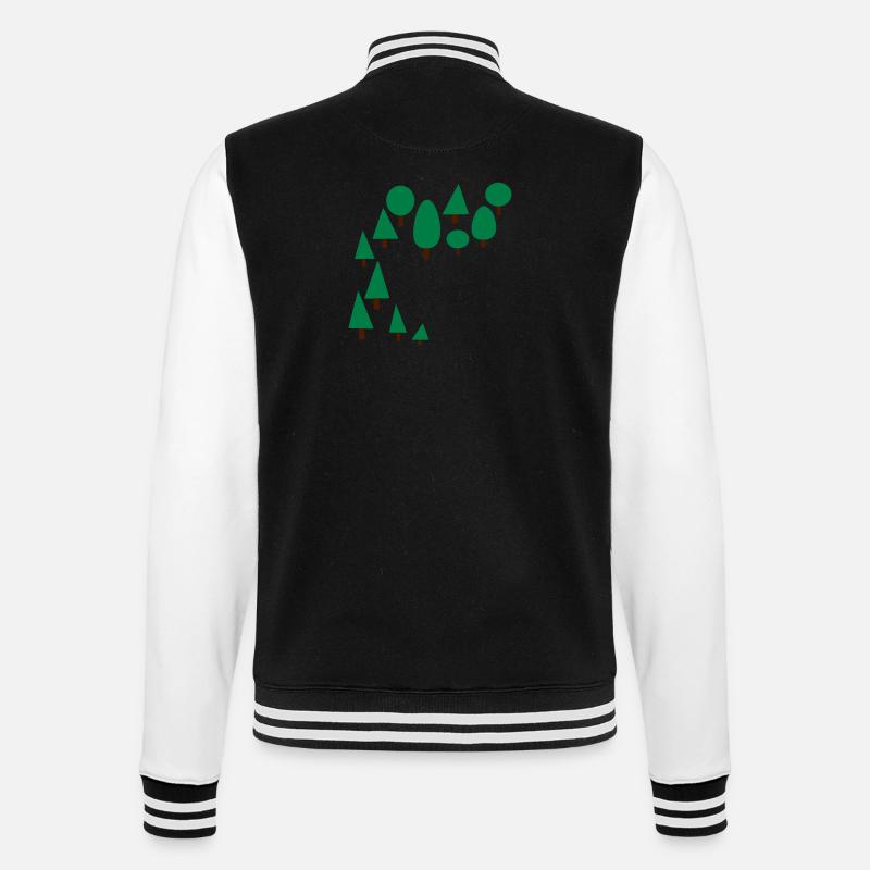 forest - Veste Teddy - noir/blanc