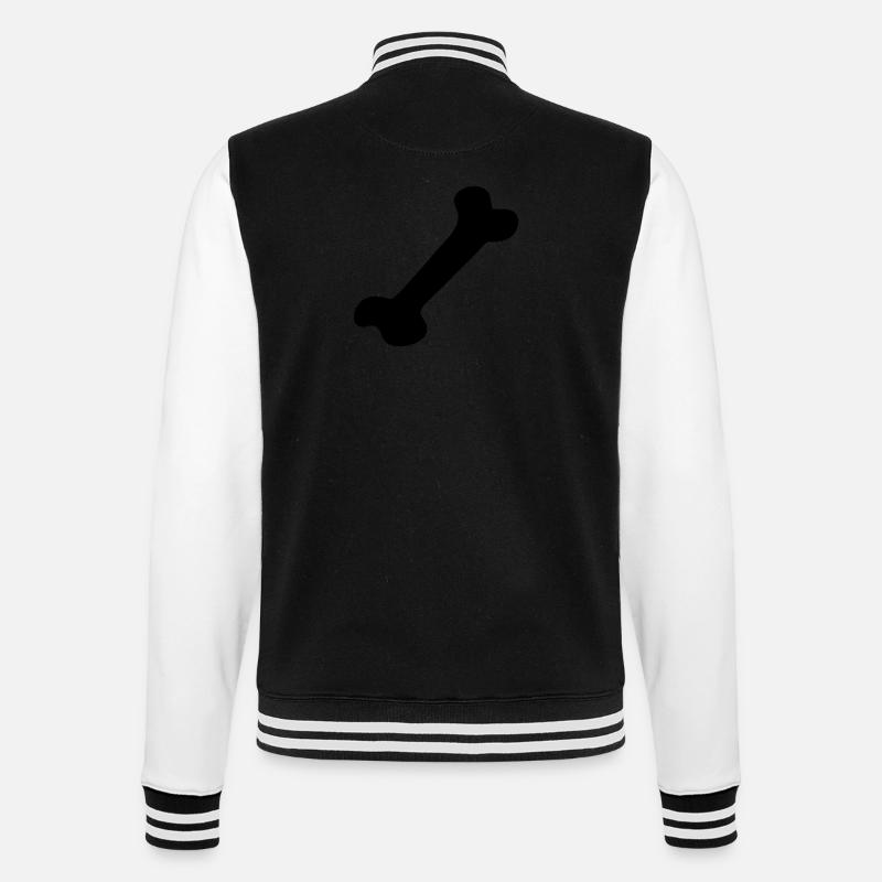 Bone - Bone - College Sweat Jacket - black/white