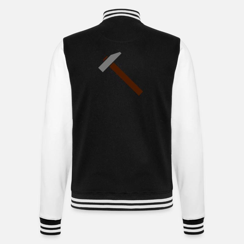 Hammer - College-Sweatjacke - Schwarz/Weiß