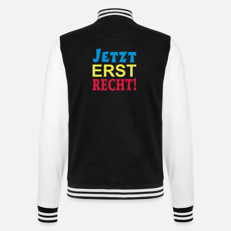 MAINTENANT SEULEMENT DROIT! - Veste Teddy - noir/blanc