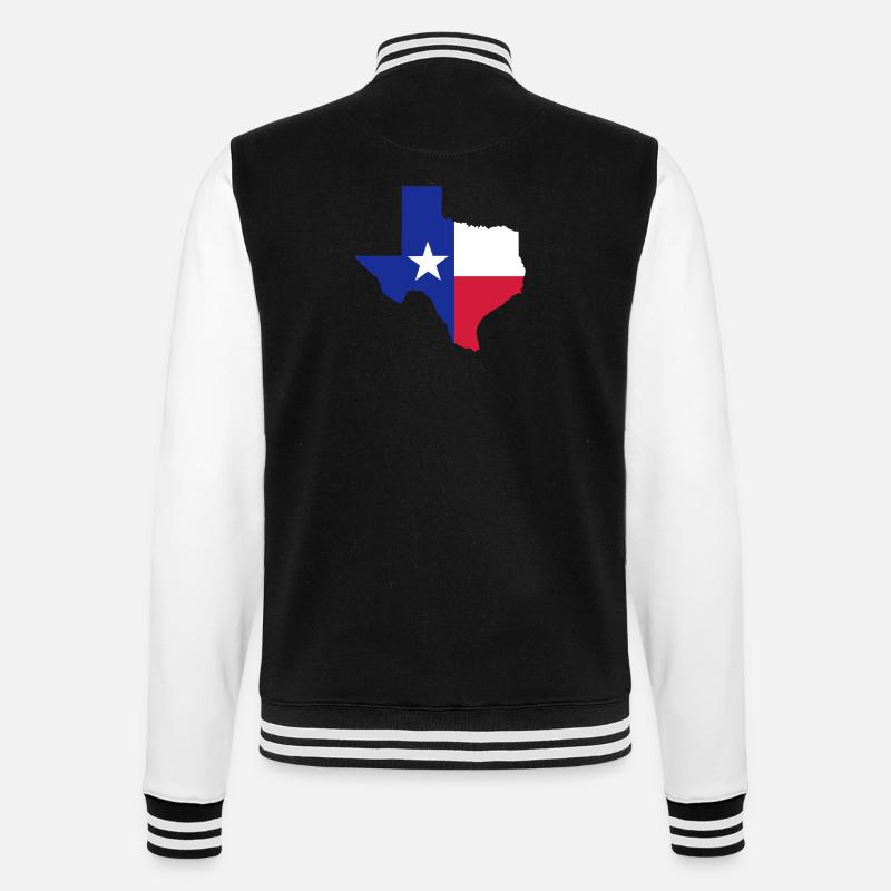 Texas - College Sweat Jacket - black/white