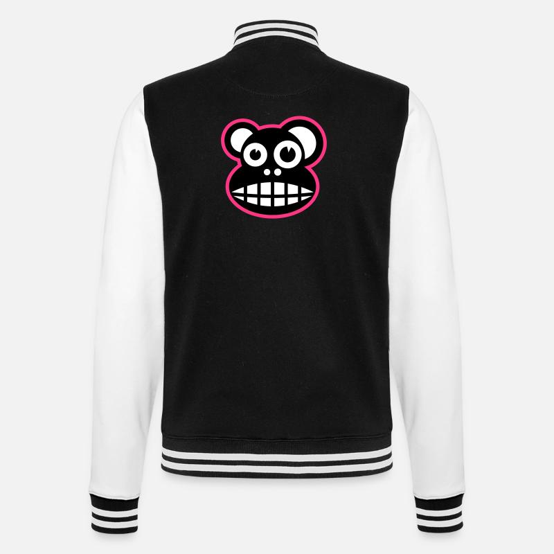 Funny monkey - College Sweat Jacket - black/white