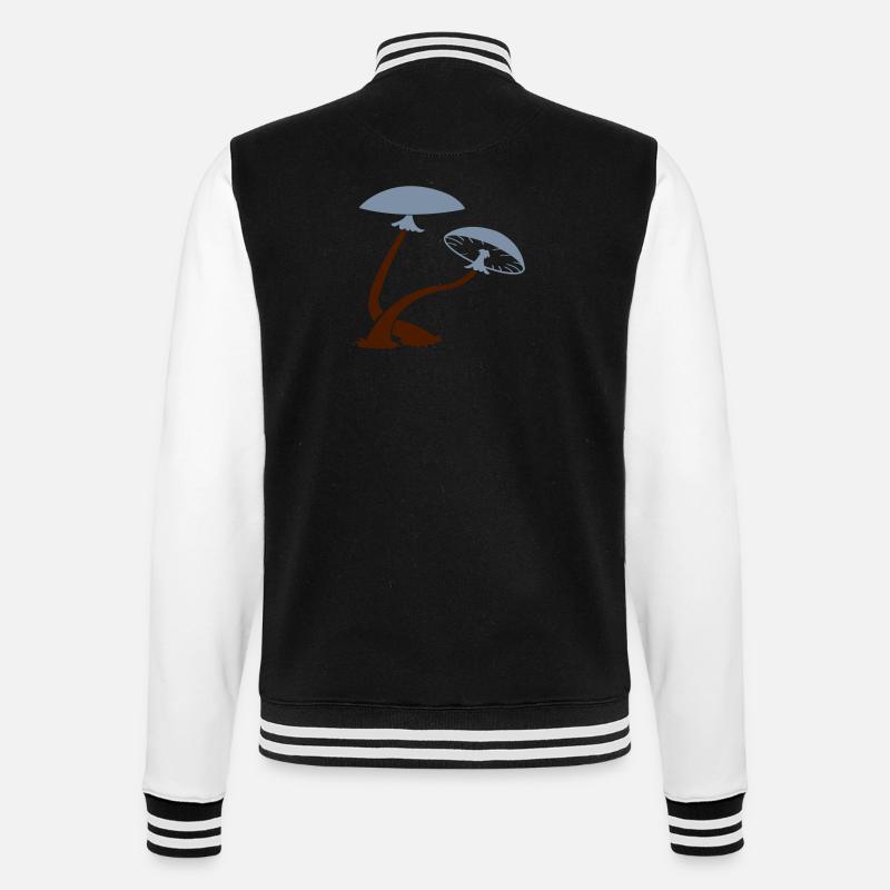 pilze_02 - Veste Teddy - noir/blanc