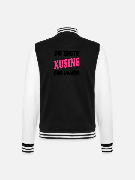 DIE BESTE KUSINE FÜR IMMER - College Sweat Jacket - black/white