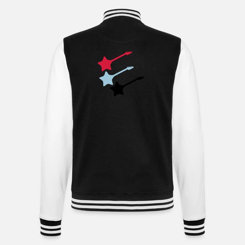 Star Guitars - College Sweat Jacket - black/white