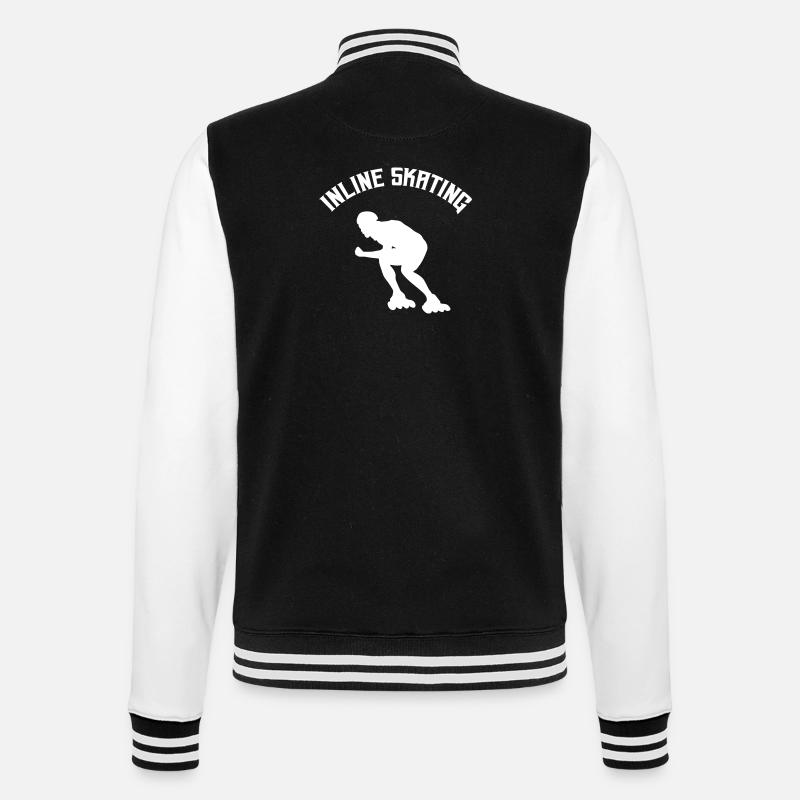 Inline Skating - College Sweat Jacket - black/white