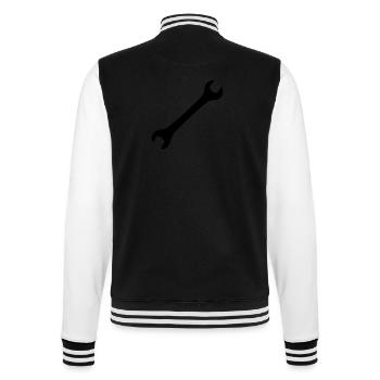 Schraubenschlüssel - College-Sweatjacke - Schwarz/Weiß - Hinten - Marisol (170cm)