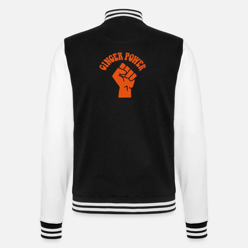 Ginger Strom - College-Sweatjacke - Schwarz/Weiß