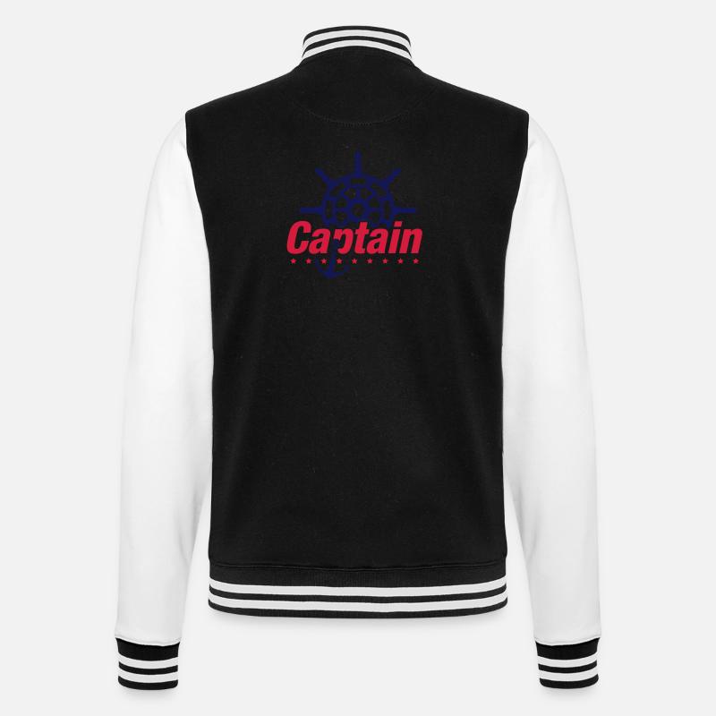 captain_tk2 - College-Sweatjacke - Schwarz/Weiß