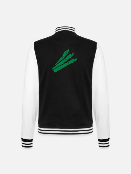 Spargel - College-Sweatjacke - Schwarz/Weiß