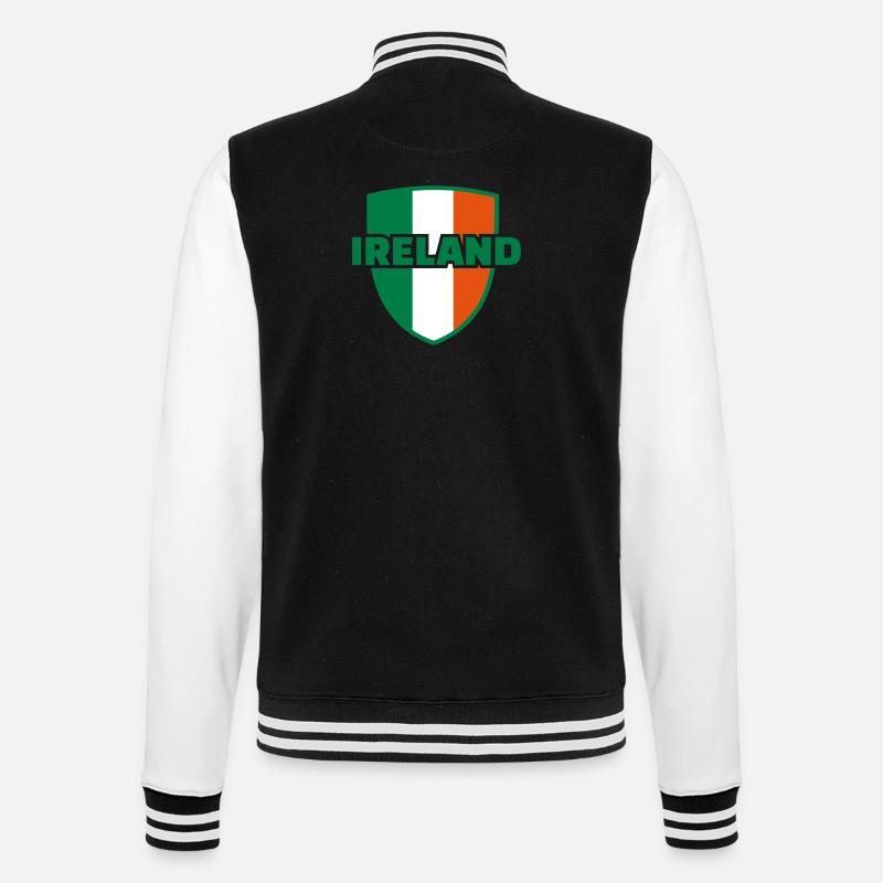 Ireland - College-Sweatjacke - Schwarz/Weiß
