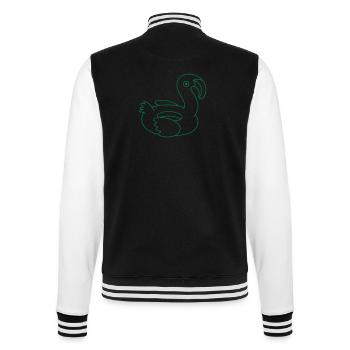 Pool Kreis Flamingo - College-Sweatjacke - Schwarz/Weiß - Hinten - Marisol (170cm)