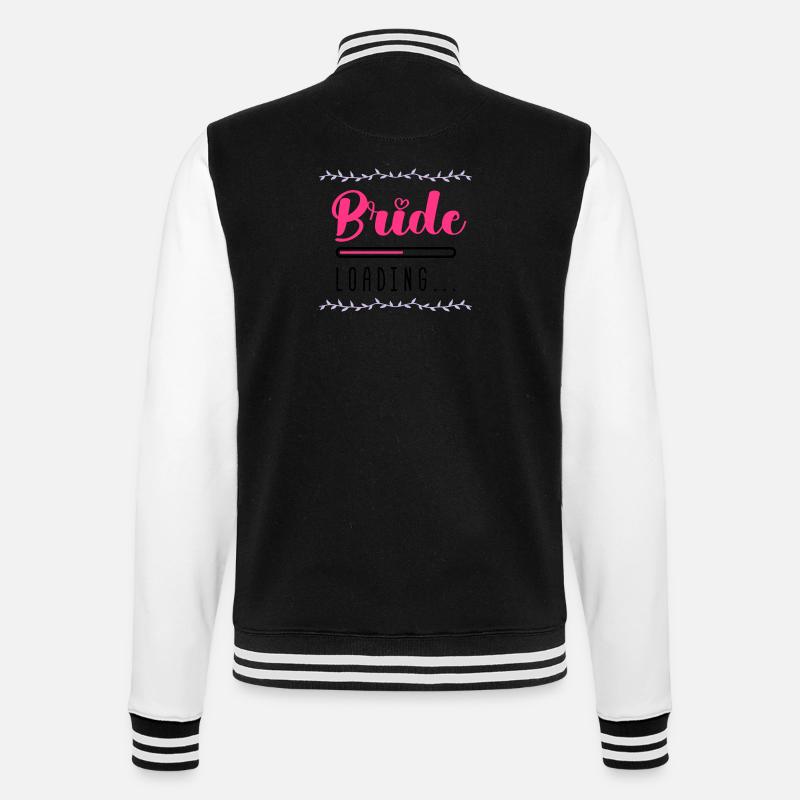 bride loading - College-Sweatjacke - Schwarz/Weiß