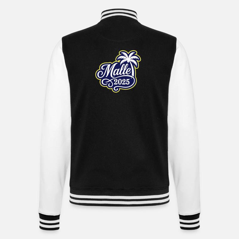 Malle 2025 Palmier - Veste Teddy - noir/blanc
