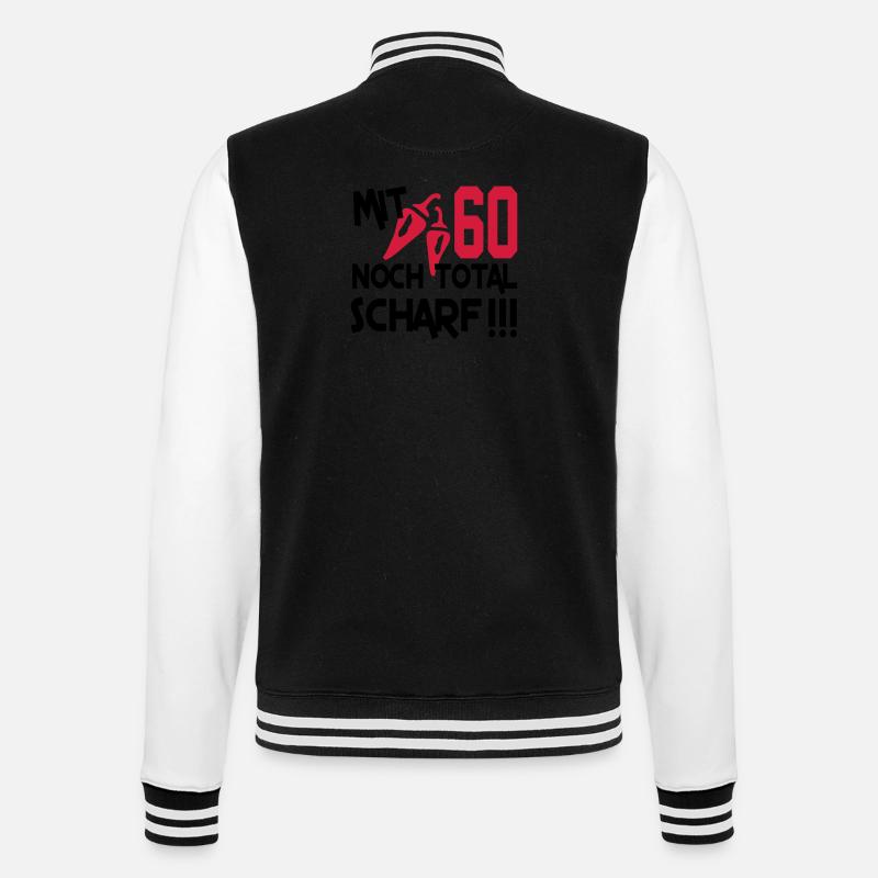 total_scharf_60 - College-Sweatjacke - Schwarz/Weiß