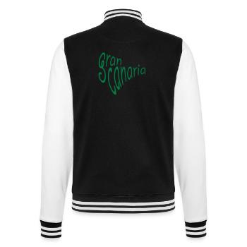 Gran Canaria - College Sweat Jacket - black/white - Back - Marisol (170cm)