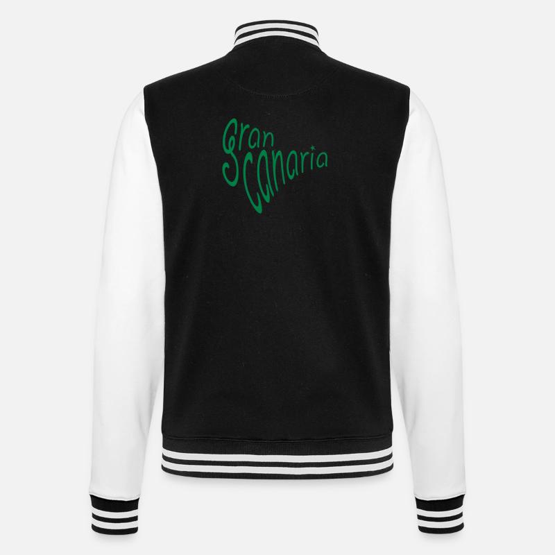 Gran Canaria - College-Sweatjacke - Schwarz/Weiß