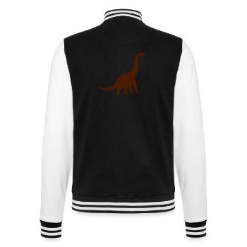 brachiosaurus - College Sweat Jacket - black/white - Back - Marisol (170cm)
