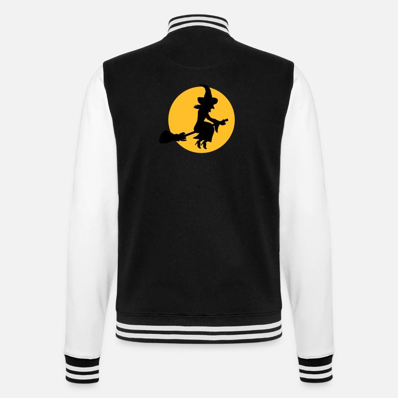 Witch - College Sweat Jacket - black/white