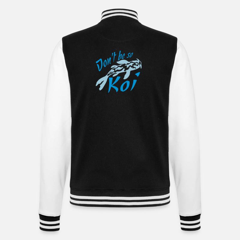 Ne soyez pas si Koi - Veste Teddy - noir/blanc