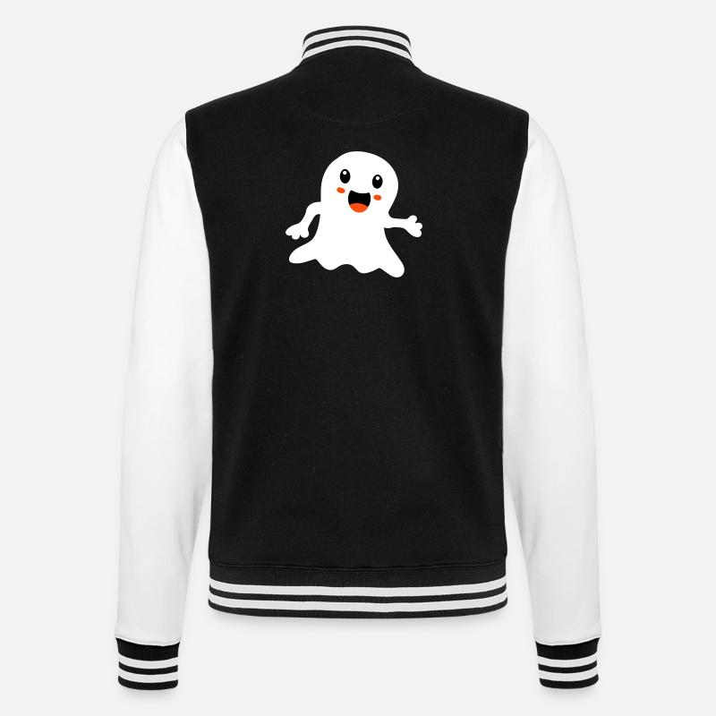Ghost 1 - College Sweat Jacket - black/white